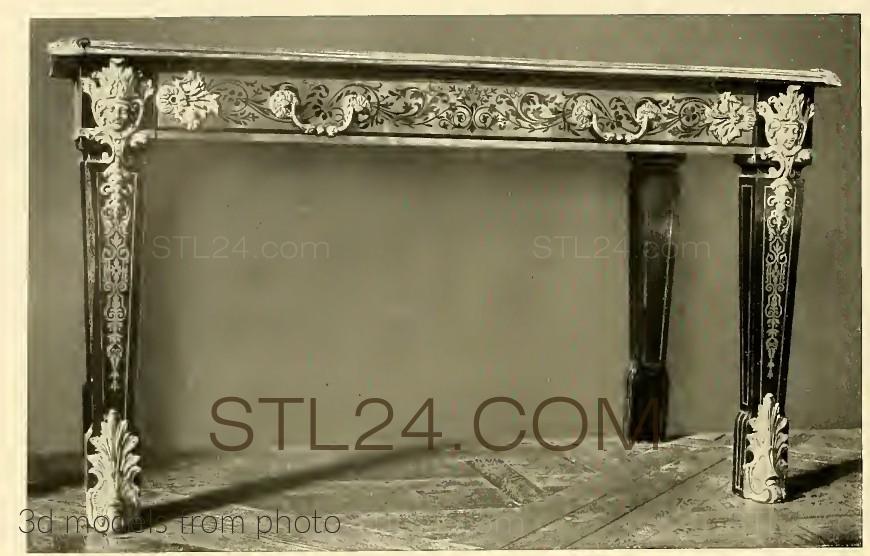 Консоли резные (CONSOLE TABLE_0169 -  | 3D model 3DSMAX / OBJ / STL) 3D модель для ЧПУ станка